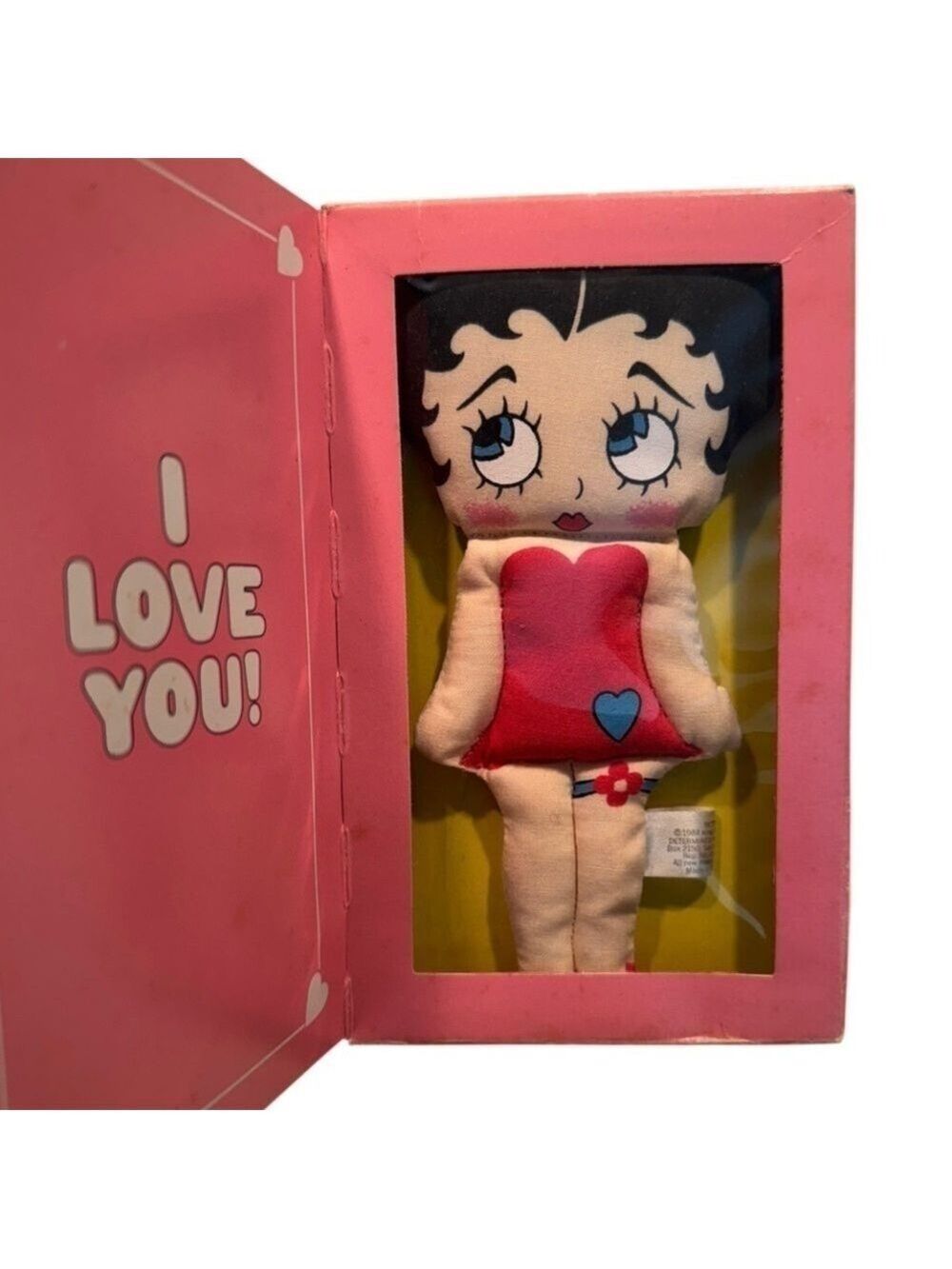 Betty Boop Cloth Rag Doll Ornament Original Box